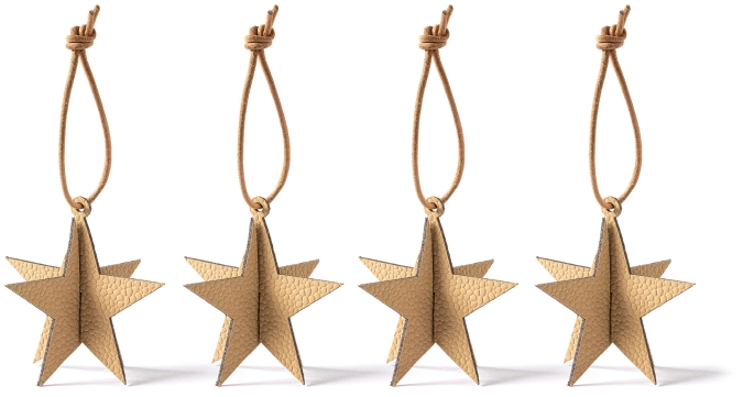 Weihnachtsbaum Schmuck stern beige
