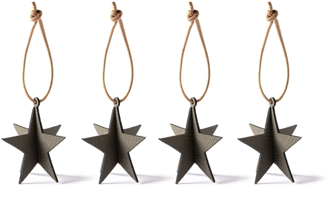 Weihnachtsbaum Schmuck stern grau