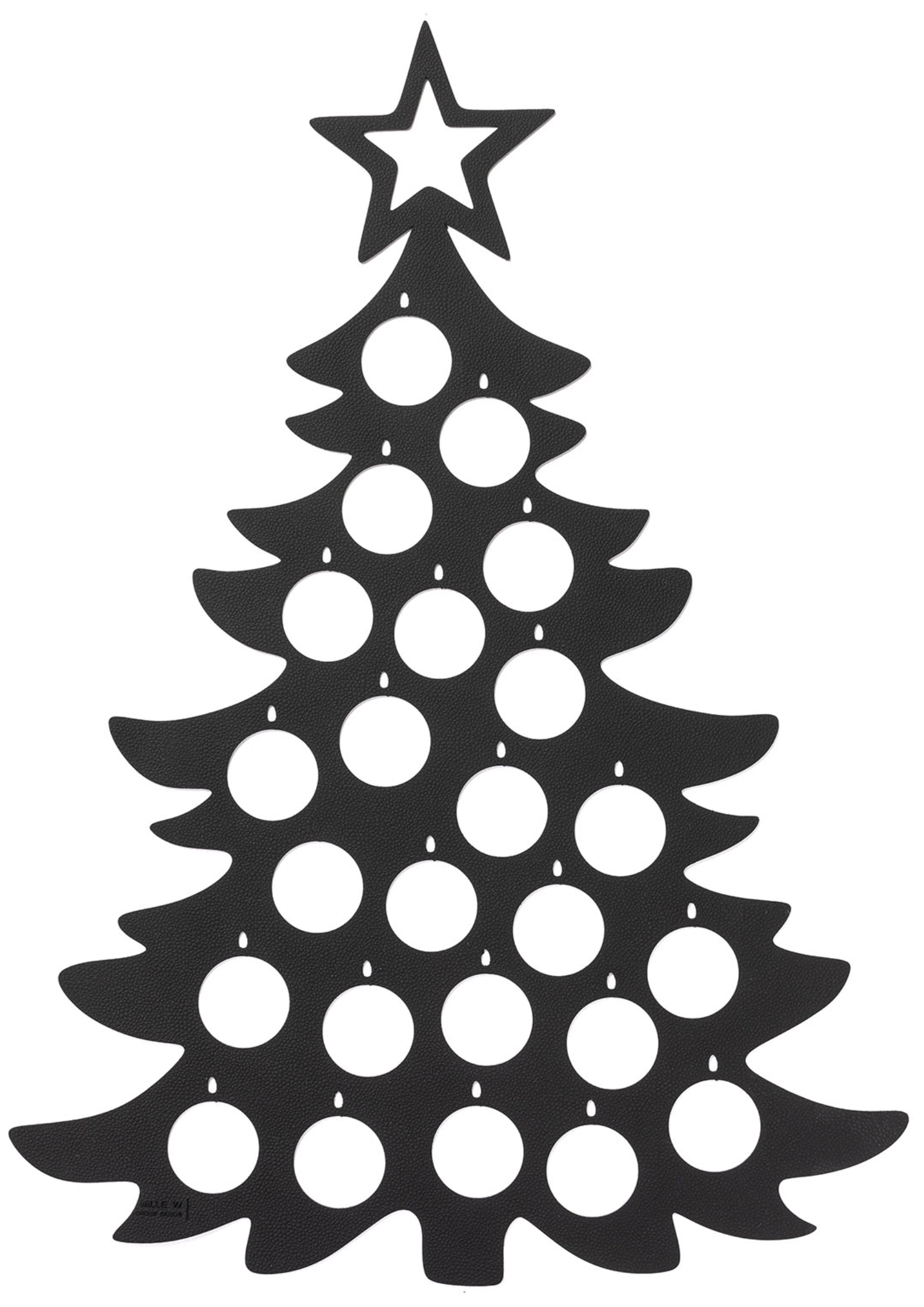 Sapin de Noël noir