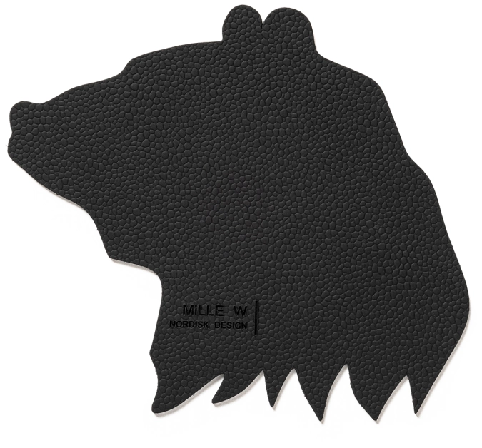 Dessous-de-verre ours noir