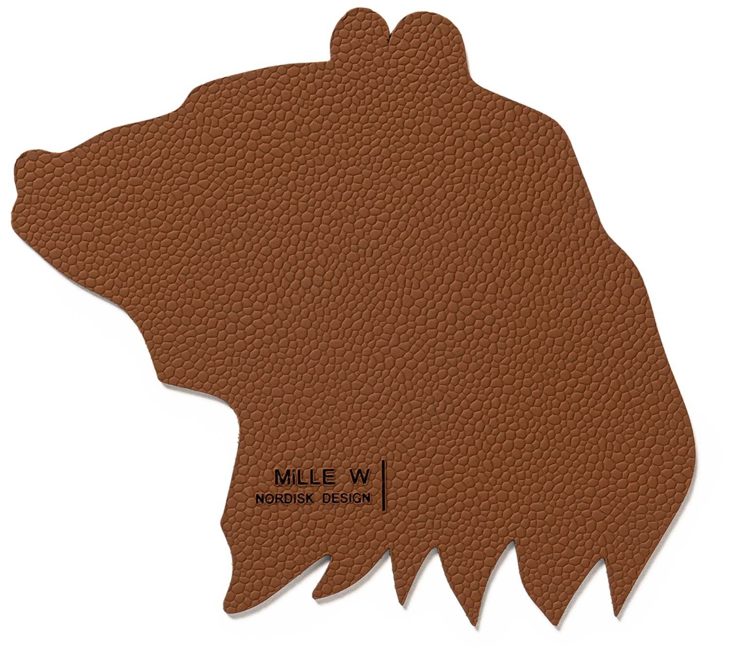 Dessous-de-verre ours cognac