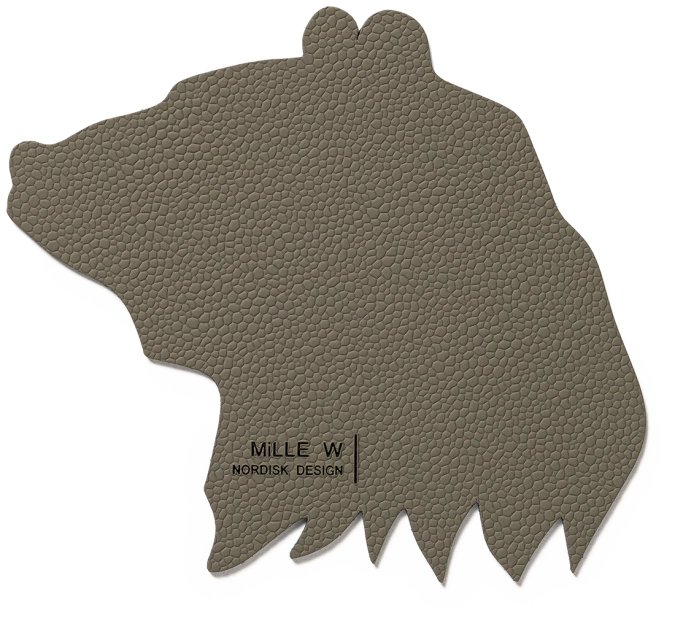 Dessous-de-verre ours gris