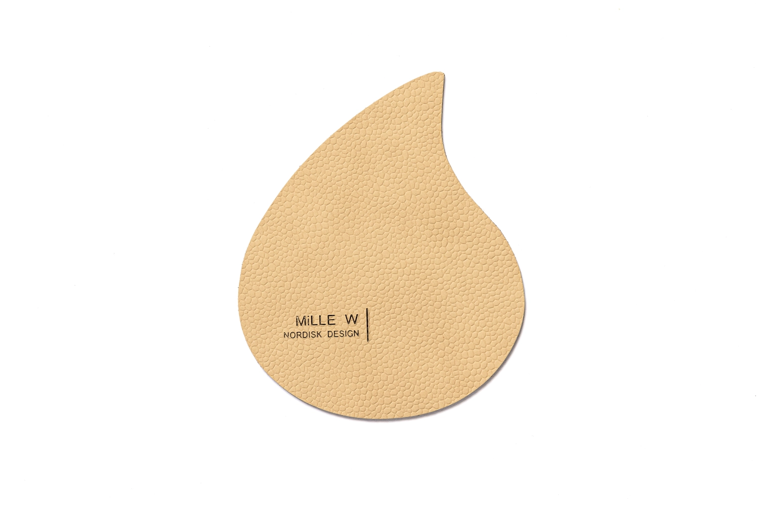 Dessous-de-verre goutte beige