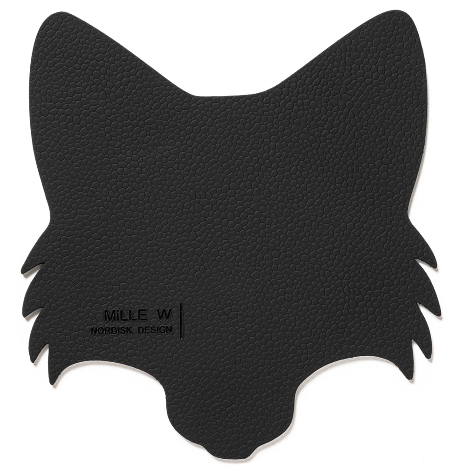 Dessous-de-verre renard noir