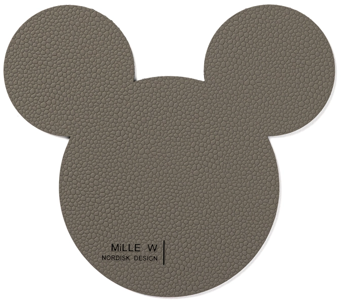 Sous-verre souris gris