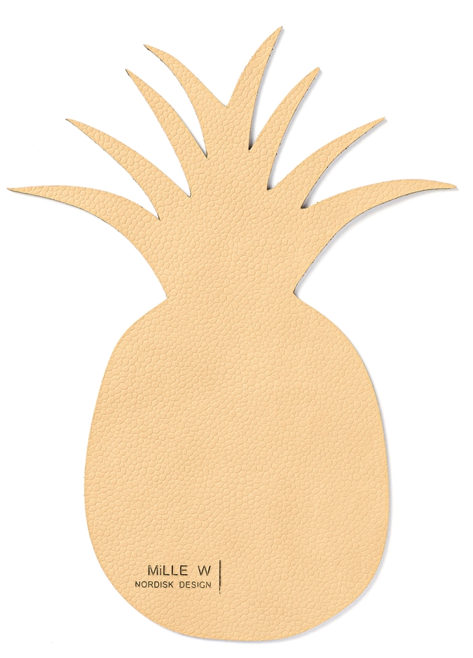 Sous-verre Ananas beige