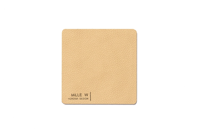 Dessous-de-verre rectangulaire beige