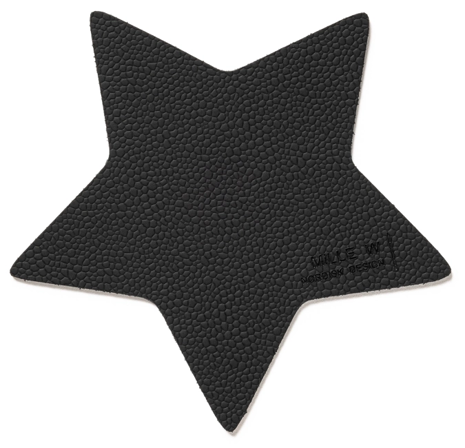 Dessous-de-verre étoile noir
