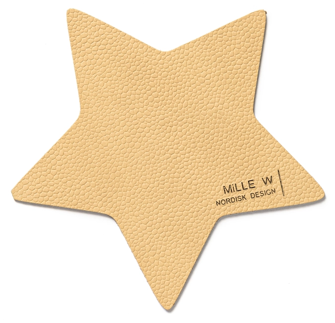 Dessous-de-verre étoile beige