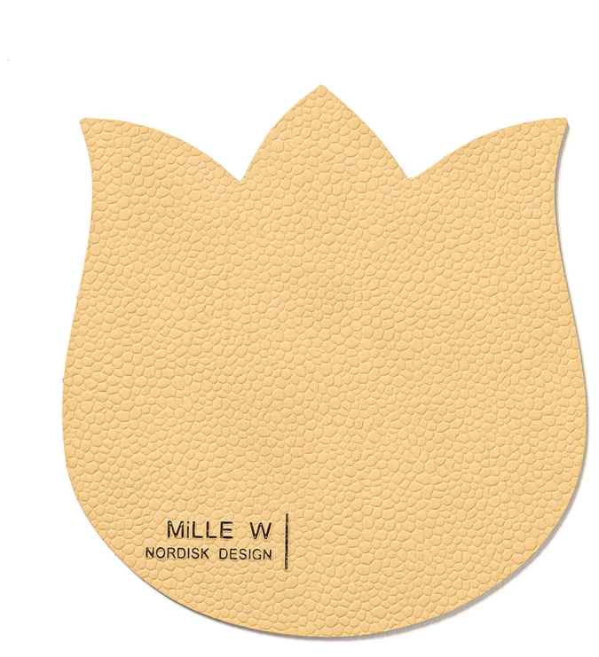Dessous-de-verre tulipe beige