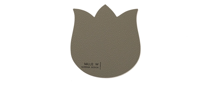 Dessous-de-verre tulipe gris