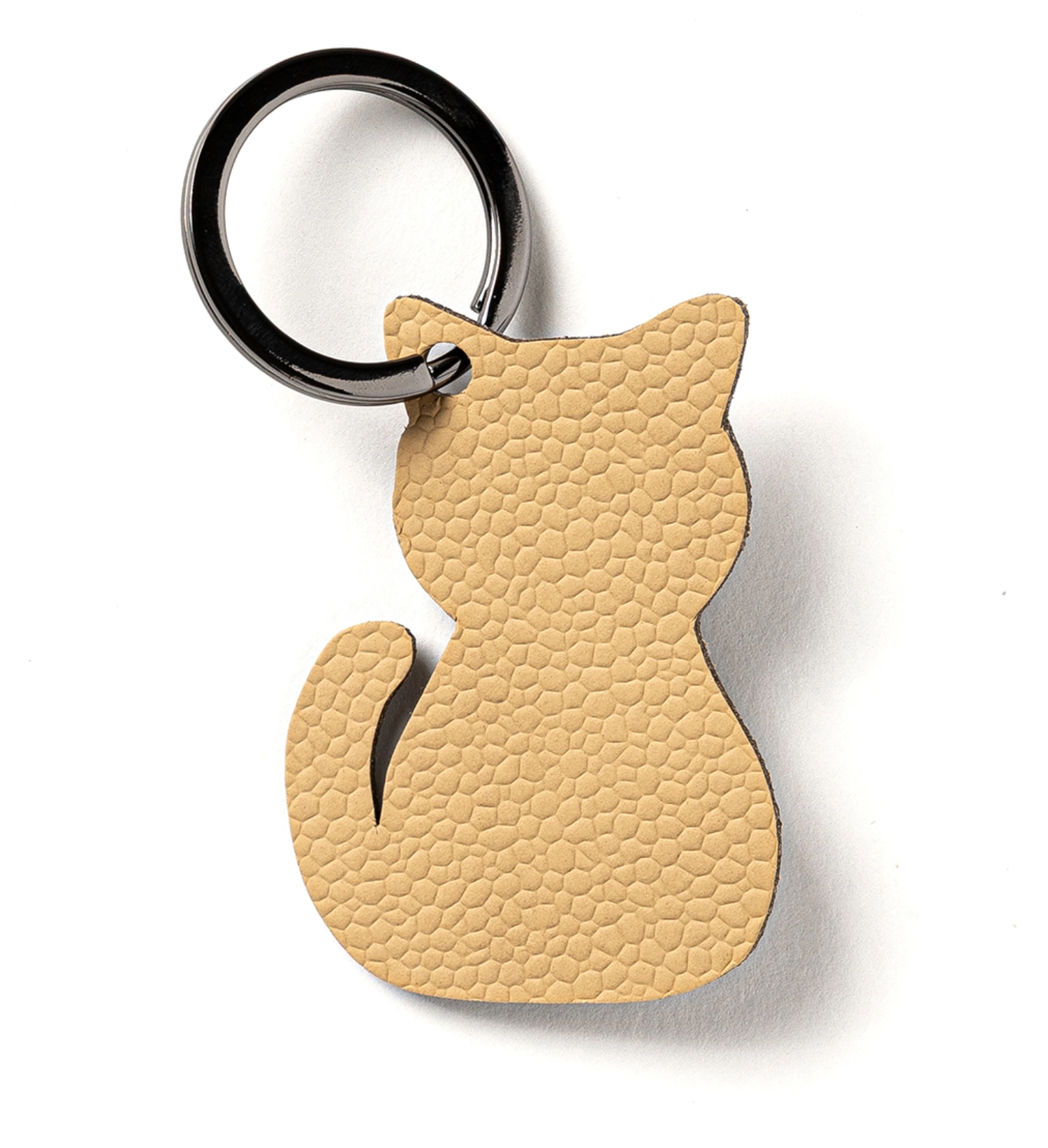 Porte-clés « Chat » beige