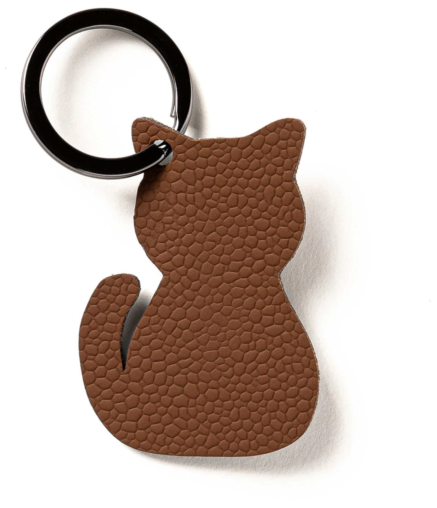 Porte-clés « Chat » cognac