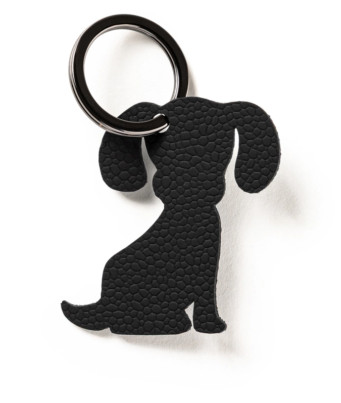 Porte-clés chien noir
