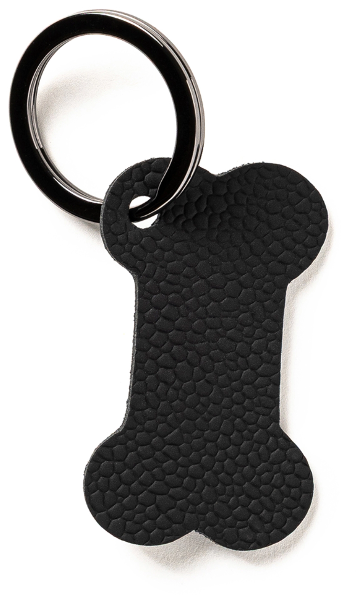 Porte-clés os de chien noir