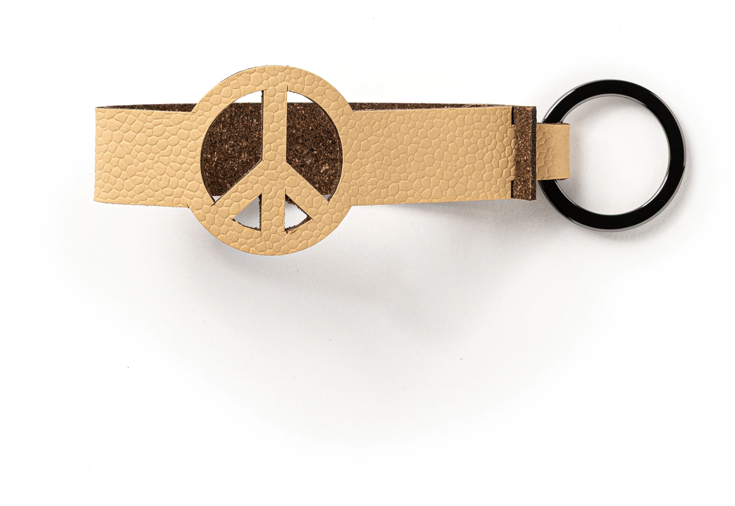 Schlüsselanhänger Peace nickel