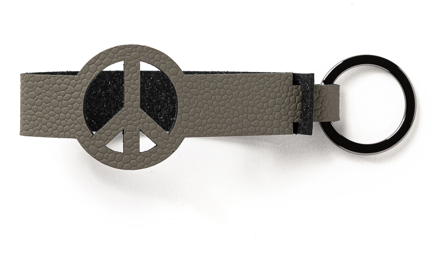 Schlüsselanhänger Peace nickel