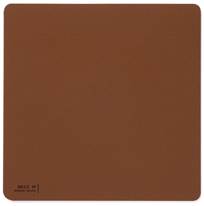 Tapis de souris 30 x 30 cm cognac