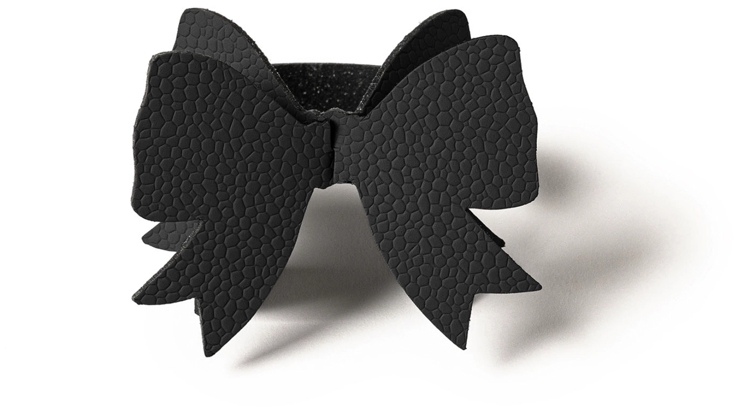 Rond de serviette nœud noir