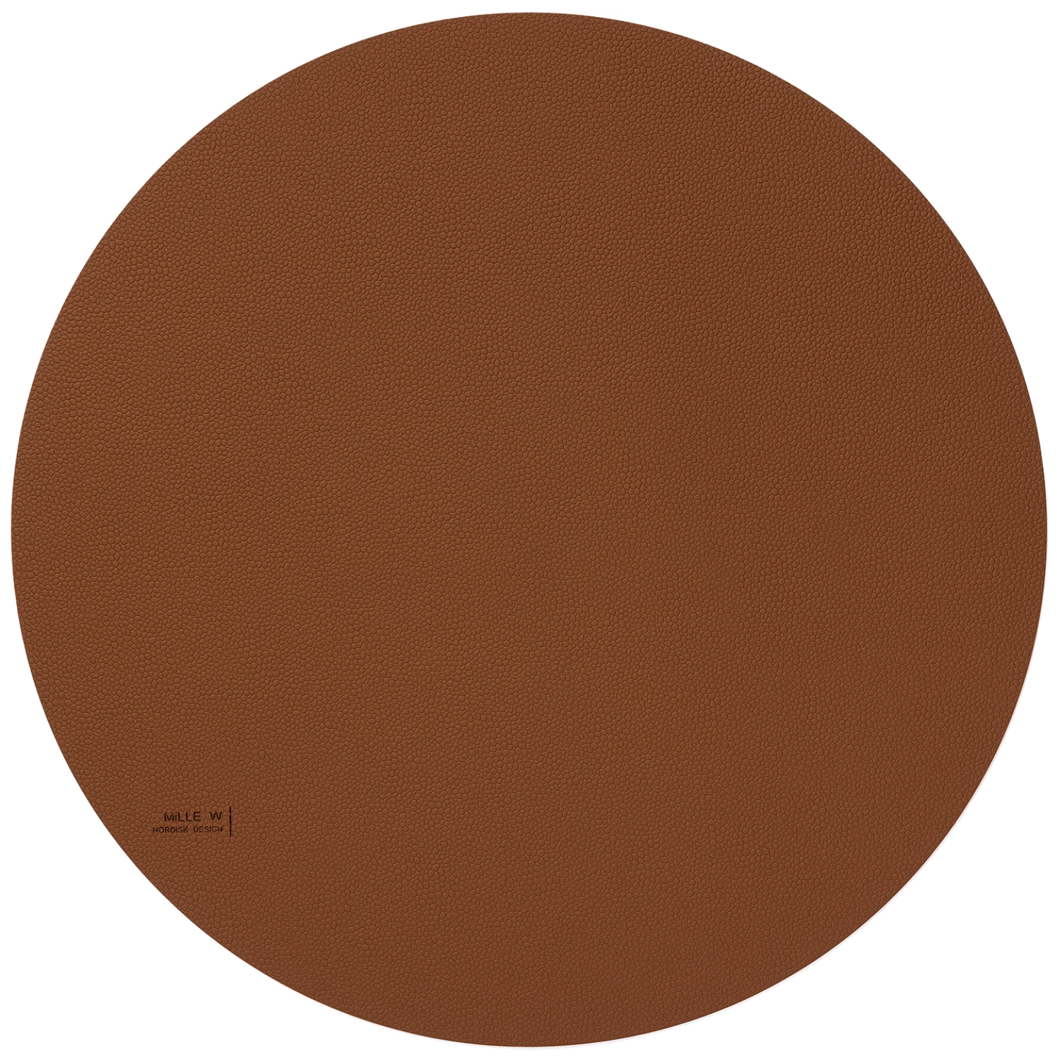 Set de table rond 40 cm cognac