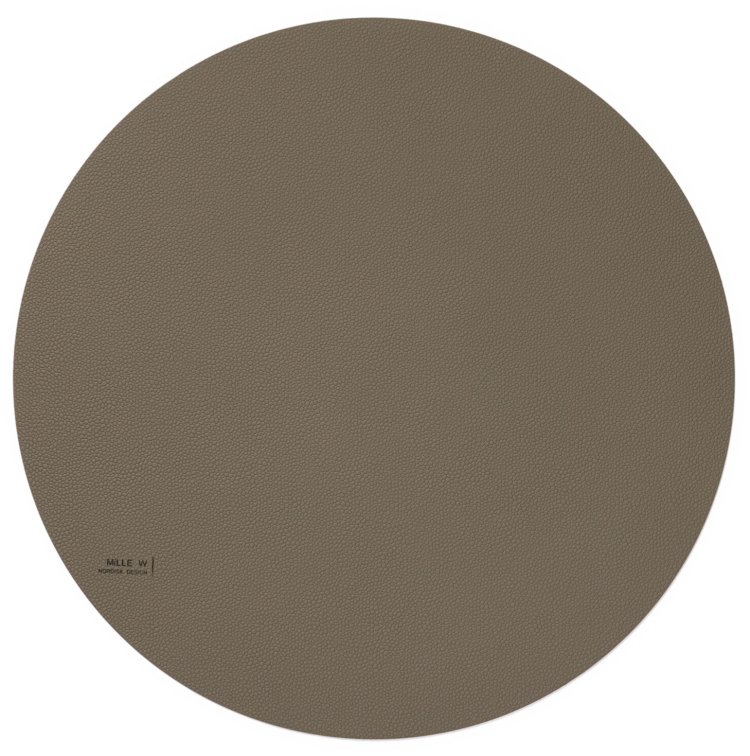 Set de table rond 40 cm gris