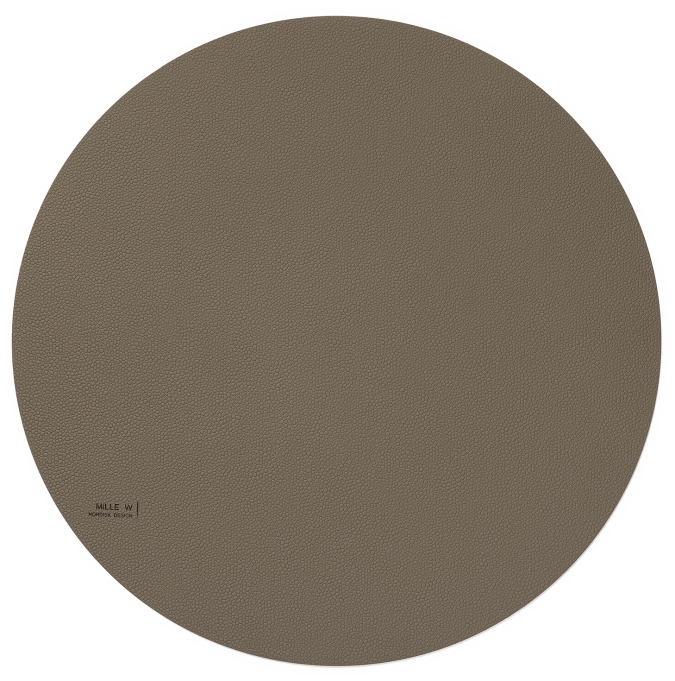 Set de table rond 40 cm gris