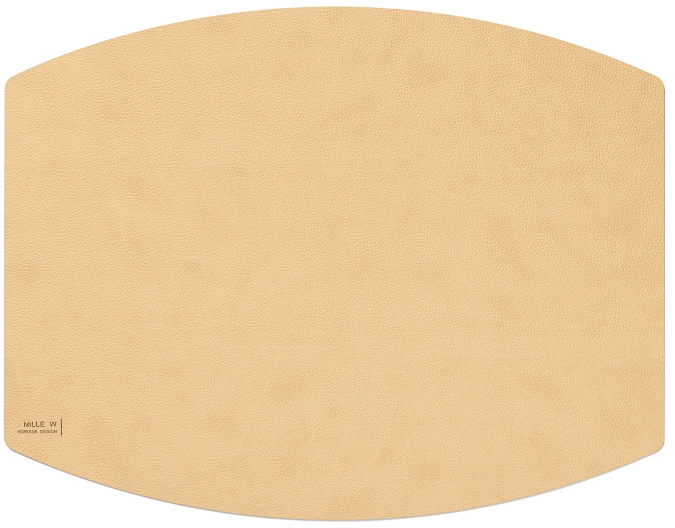 Set de table 45 x 35 cm, ovale, beige