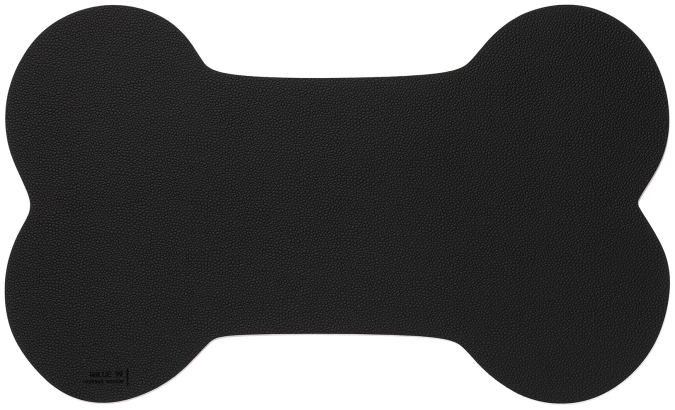 Tapis pour gamelle chien 45x27cm S noir