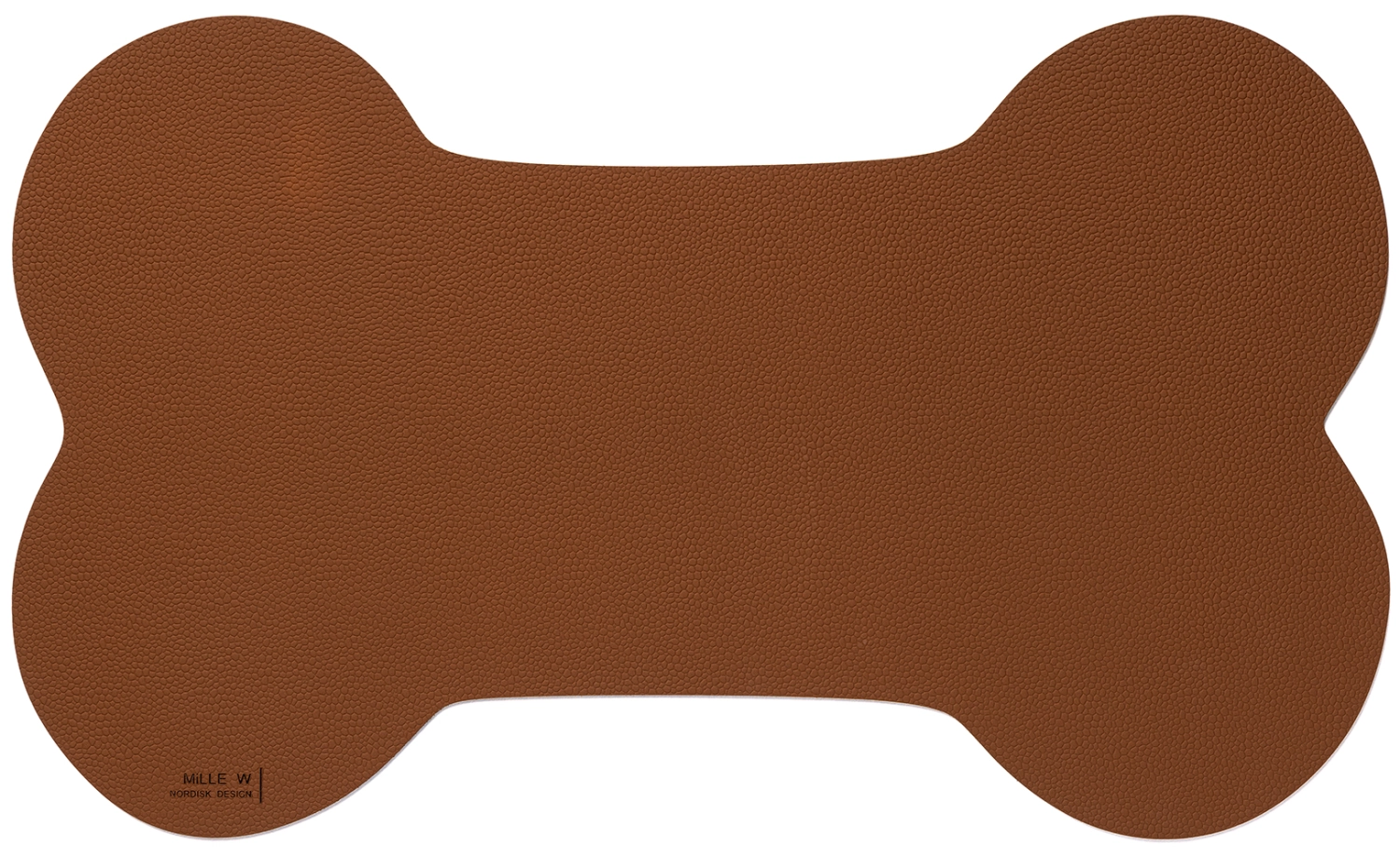 Tapis pour gamelle chien 45x27cm S cognac