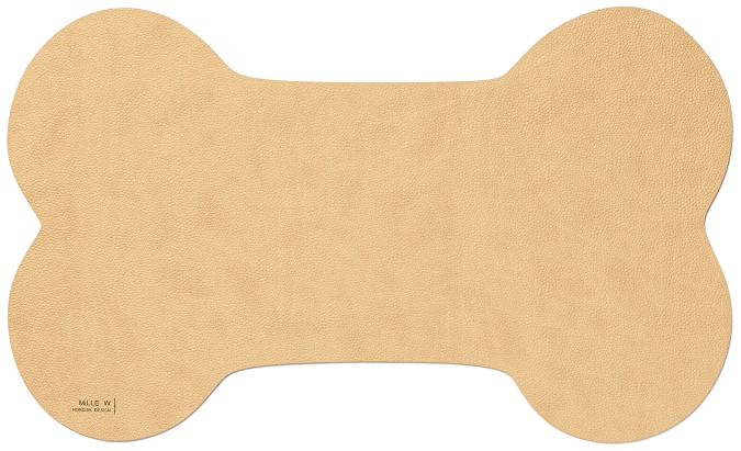 Tapis pour gamelle chien 50x30cm M beige