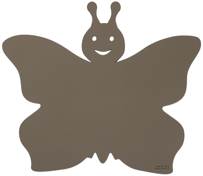 Set de table enfant papillon gris