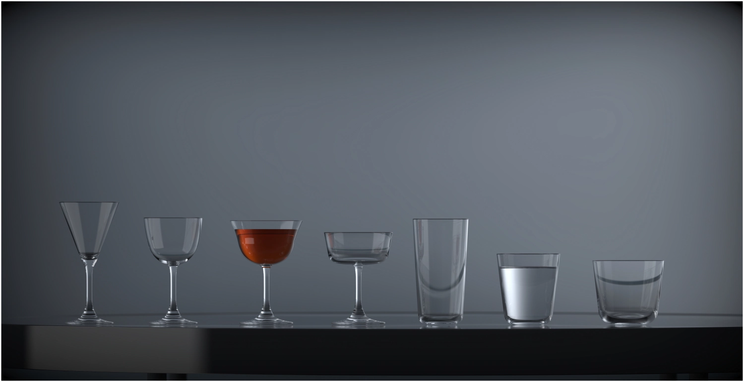 6er Set Classic Bar Martini