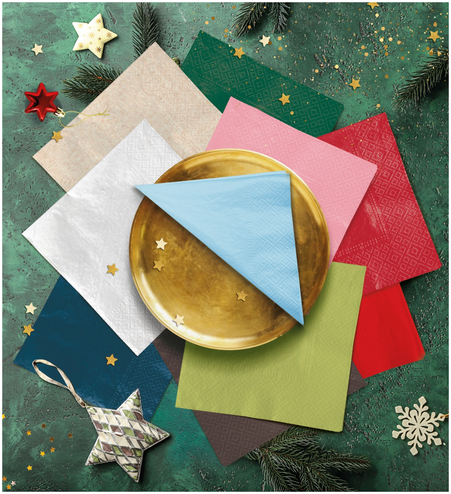 Servietten Lunch 20x We care Uni Craft, 33x33cm