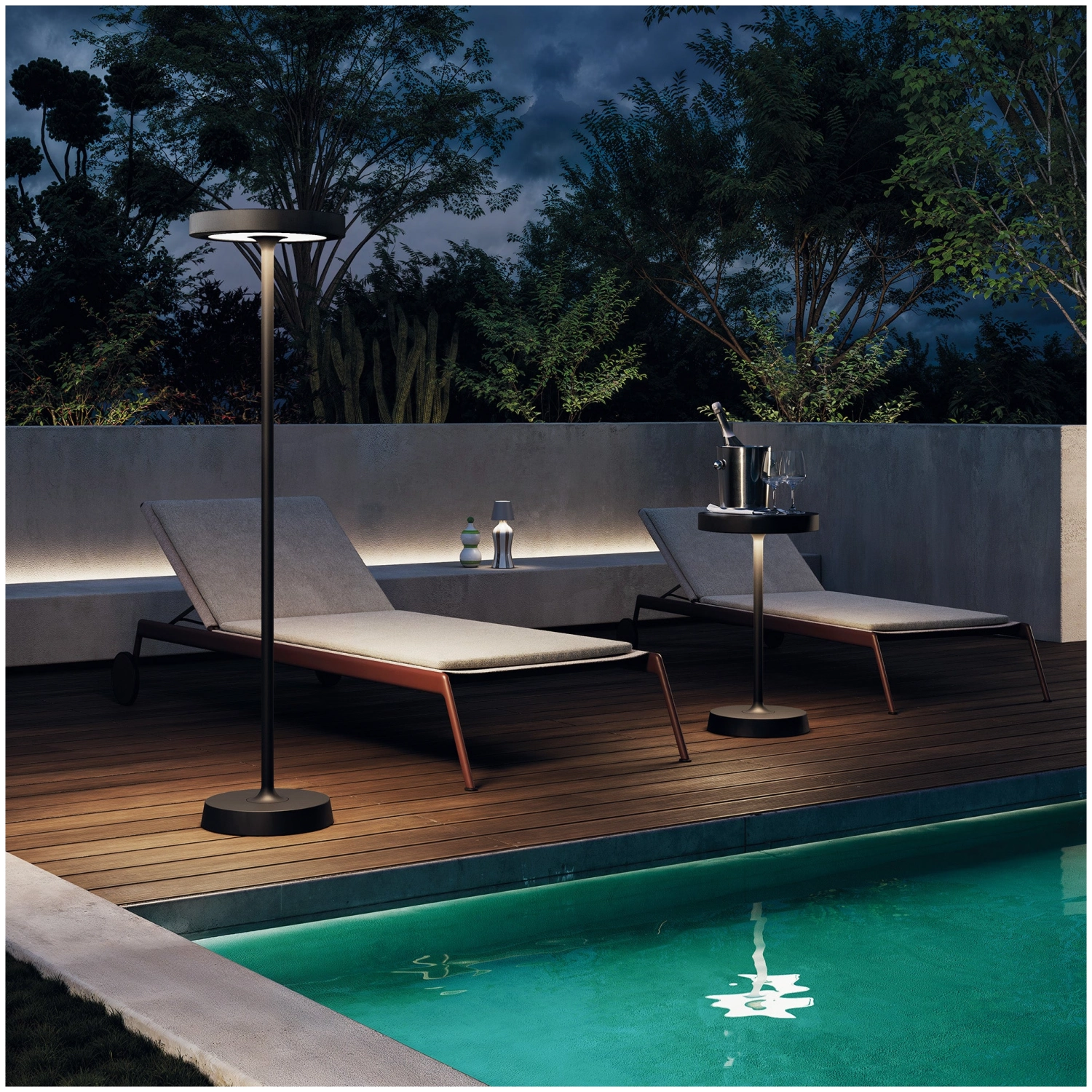 Lampadaire Barbell Solar L