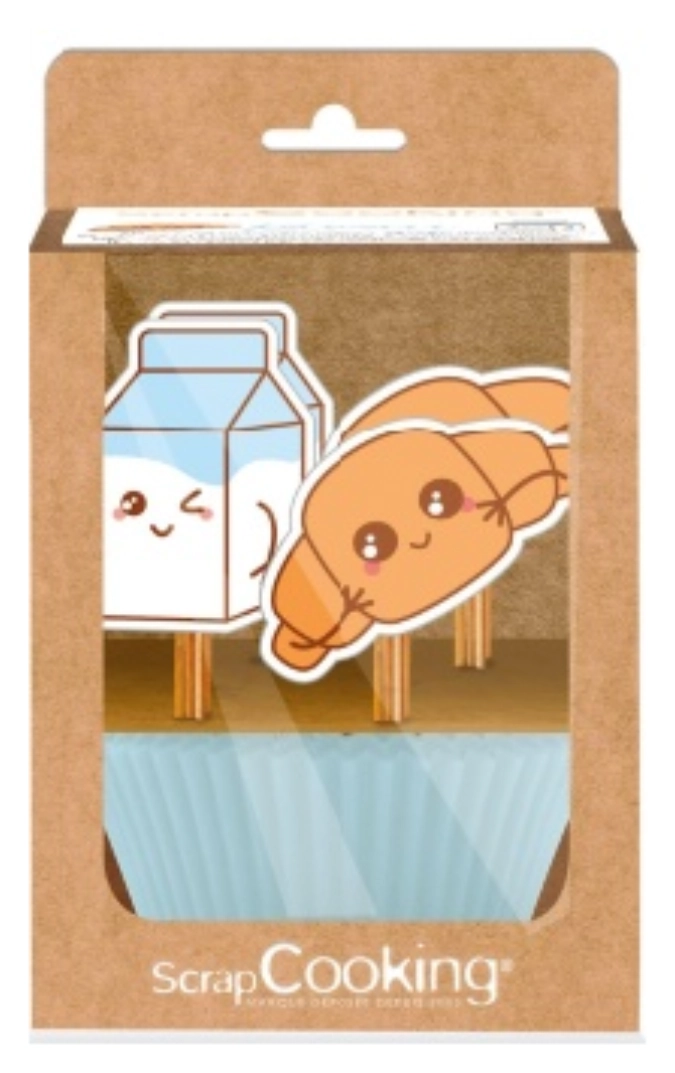 Muffinförmchen + Kawaii Tortendekorationen