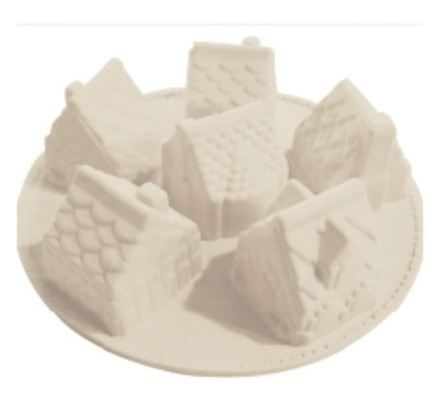 Moule silicone 3D Chalets de Noël