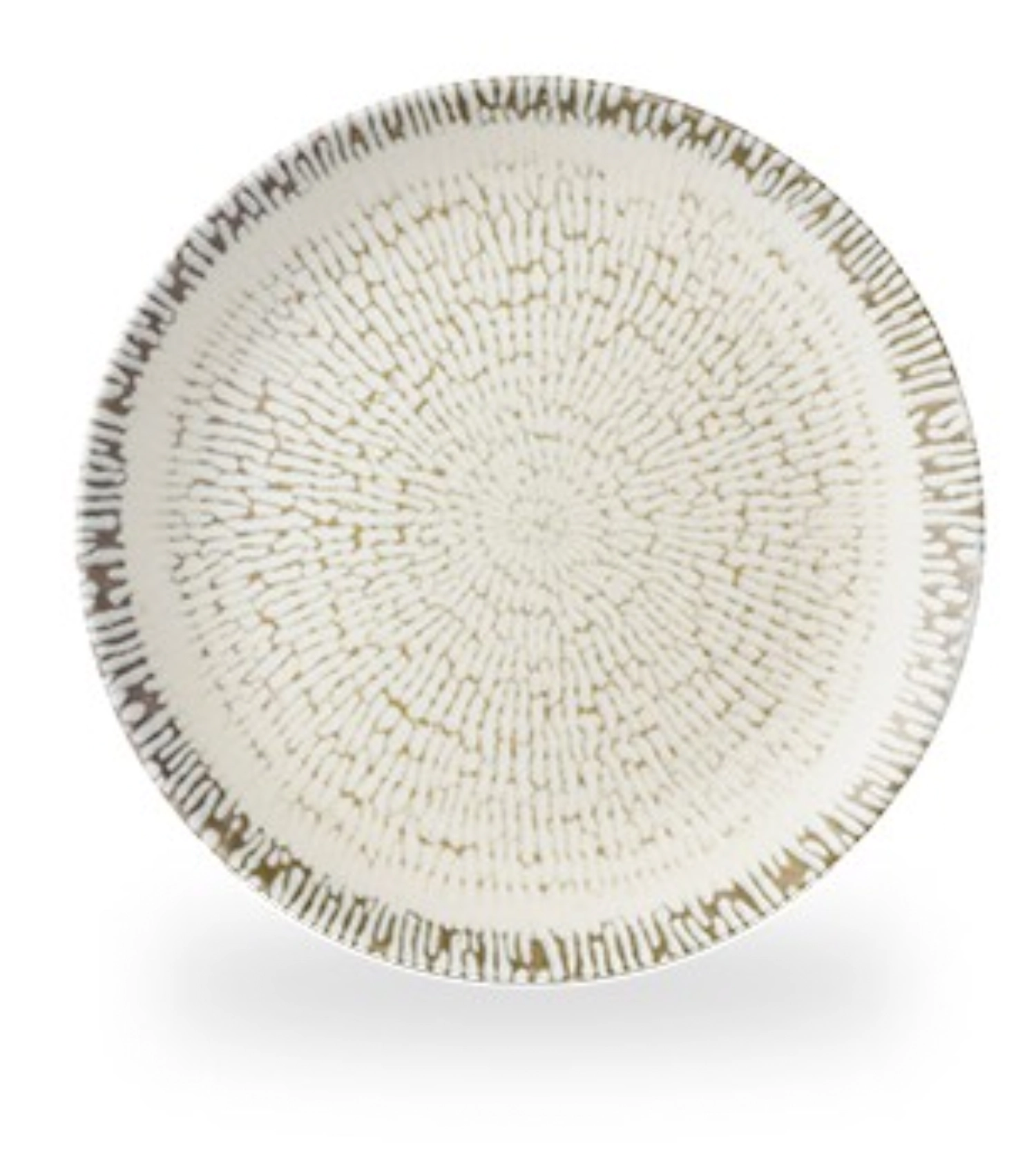 Assiette plate Cascade Taupe Coupe