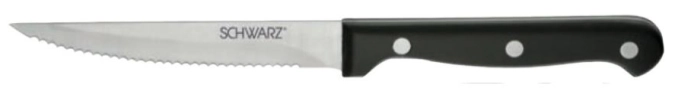 6er Set Steak-/Pizzamesser gezahnt