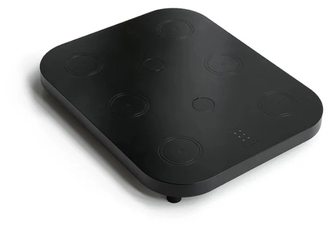 Wireless charger 6 dock black ce 37x18x4.5cm