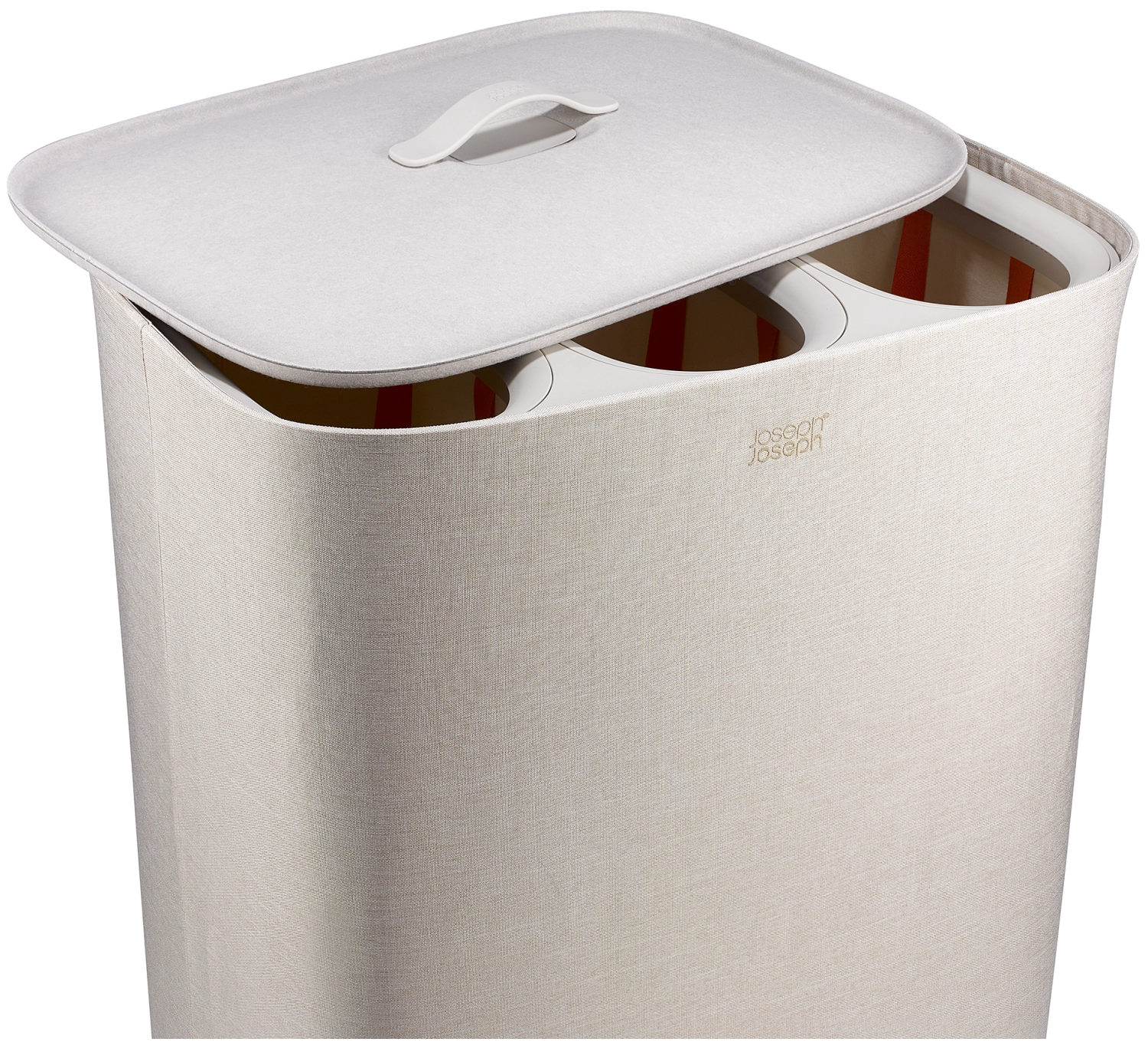 Tota Trio 90l panier à linge 3x30l pale mushroom