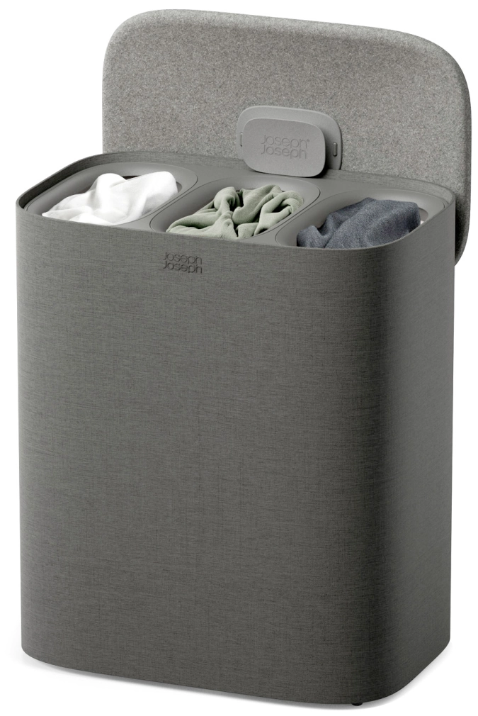 Tota Trio 90l panier à linge 3x30l forest grey