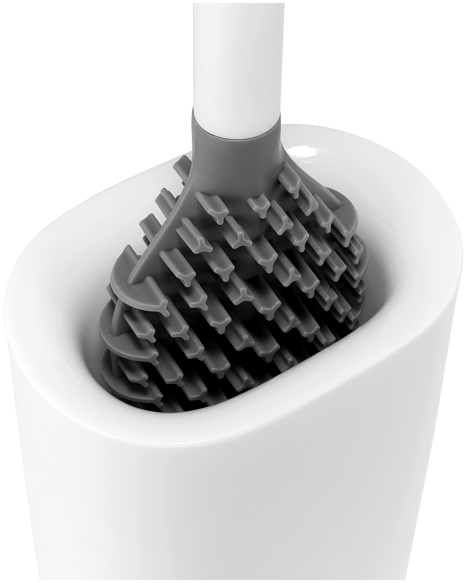 Flex TriBlade Lite WC Bürste mit Halterung gloss white
