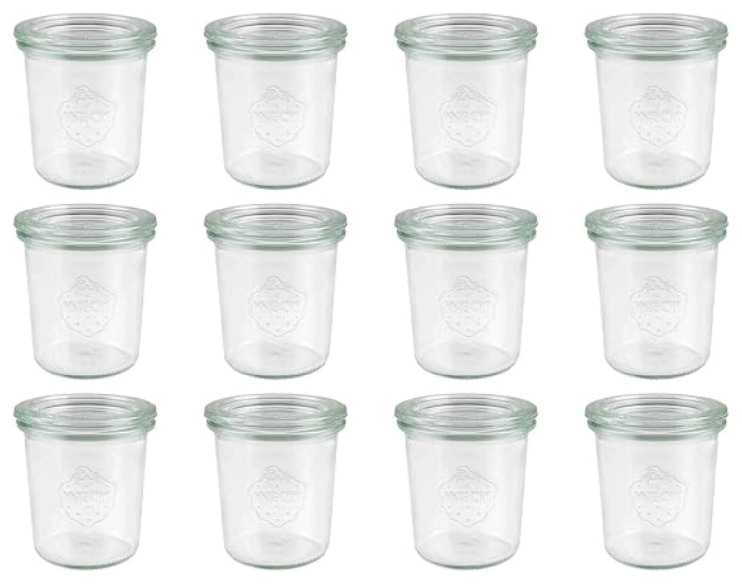 12er Set Weck Sturzglas ohne Deckel