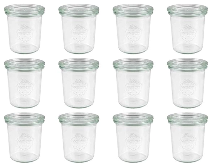 12er Set Weck Sturzglas ohne Deckel