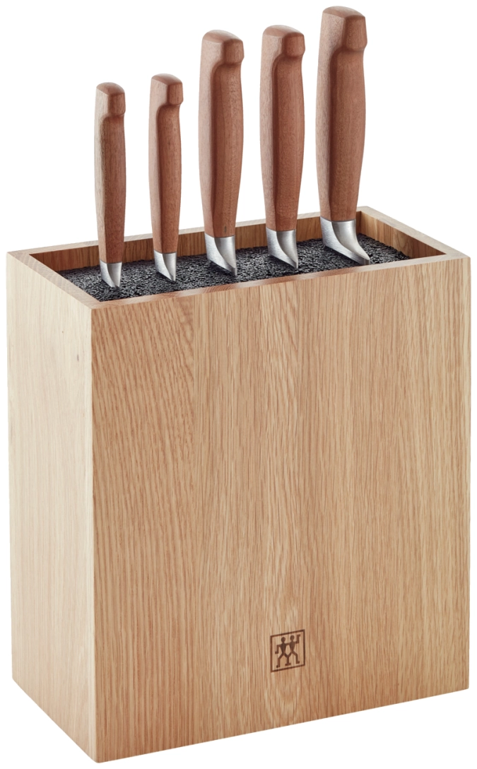 6tlg. Vier Sterne Wood Messerblock