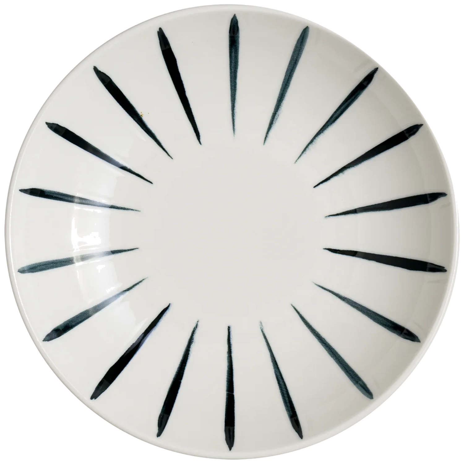 Lavis Black Bloom assiette creuse