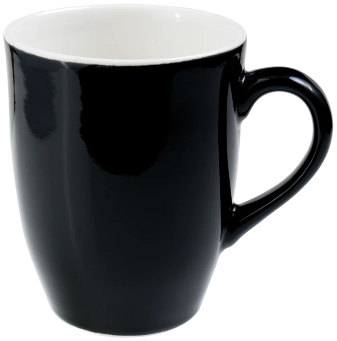 Linea Black mug conique