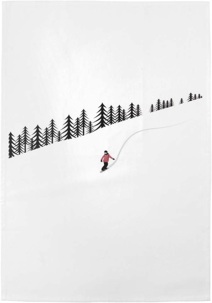 Geschirrtuch Snowboarding