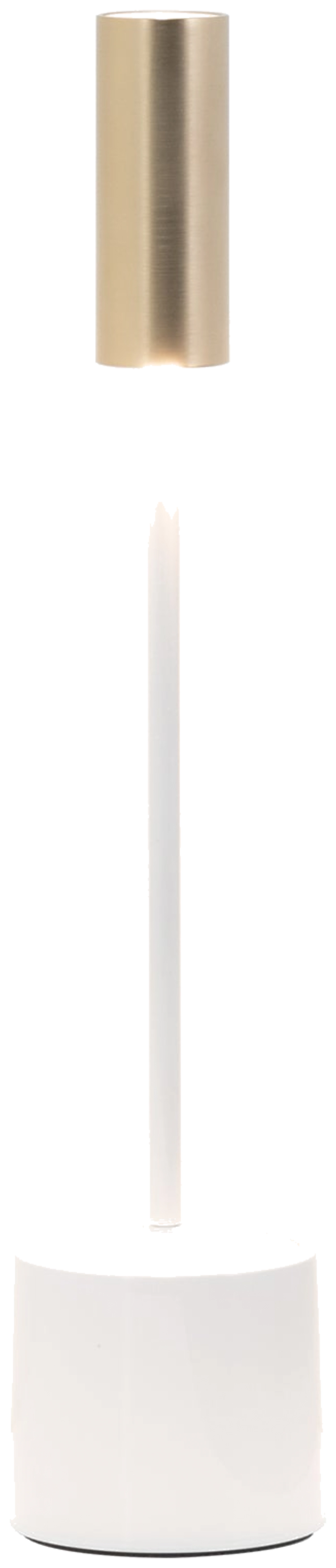 Tischleuchte Carolina weiss/messing