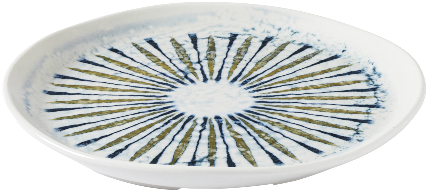 Fresco Shoal Blue Organic Teller flach